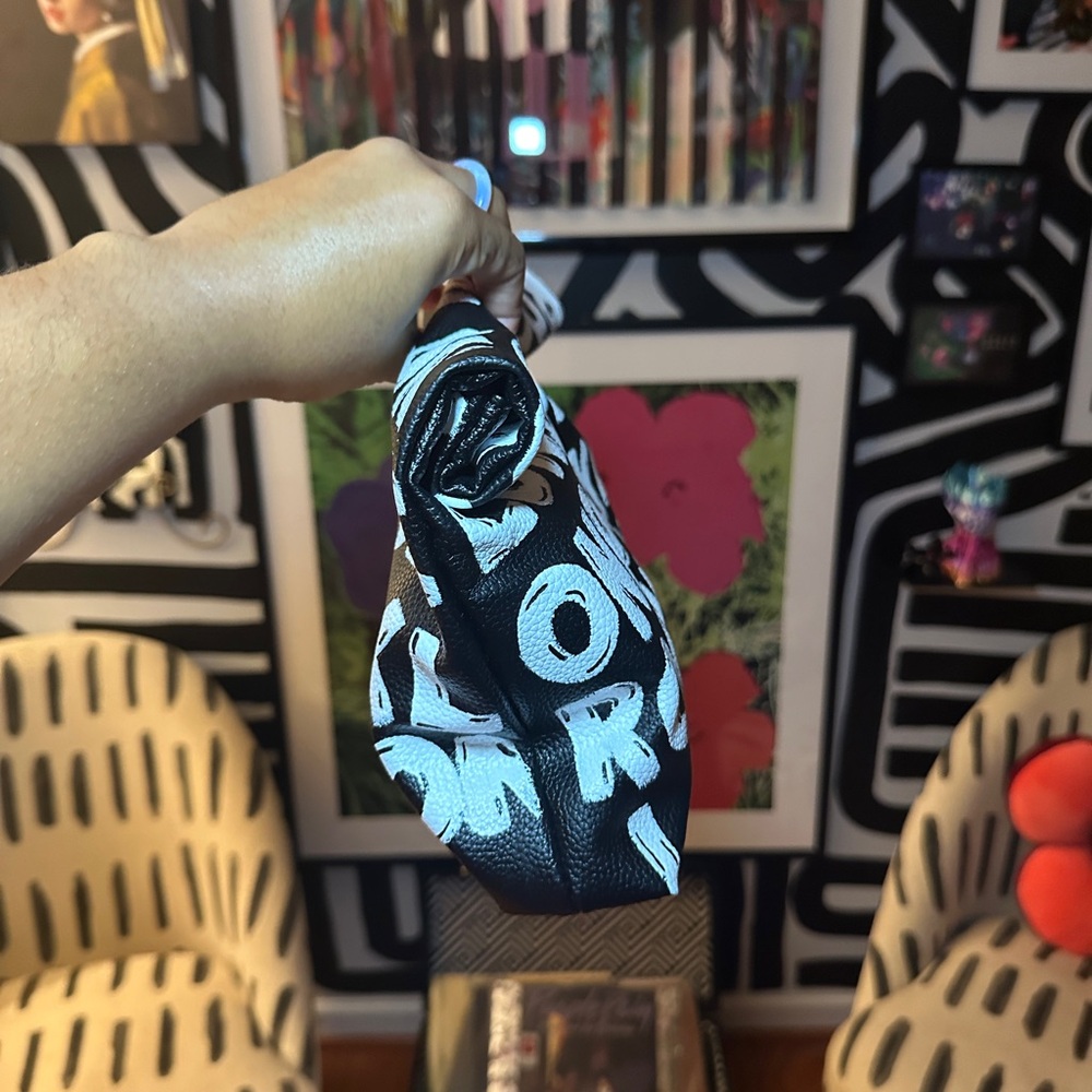 LONDON ROCK HANDPAINTED PAPER BAG CLUTCH - Picture 4 of 7